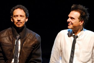 Emilio de Mello e Fernando Eiras durante a peça In On It