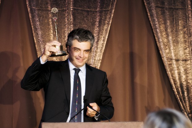 Recebendo o Life Achivement Award, em 2008