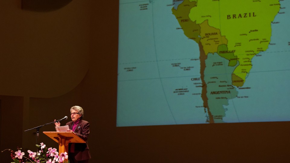 Ivone Gebara em discurso na Wake Forest University (EUA) - 2014