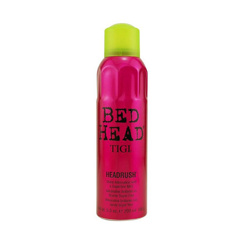 Headrush Shine Adrenaline com Superfine Mist da Bed Head, R$ 70. Promete cores vivas e brilhantes e ainda reduz aquele aspecto de fios arrepiados