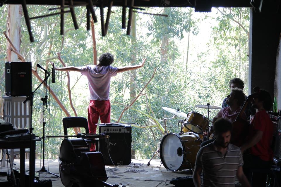 Pré produção do disco, teatro rural em Bragança Paulista