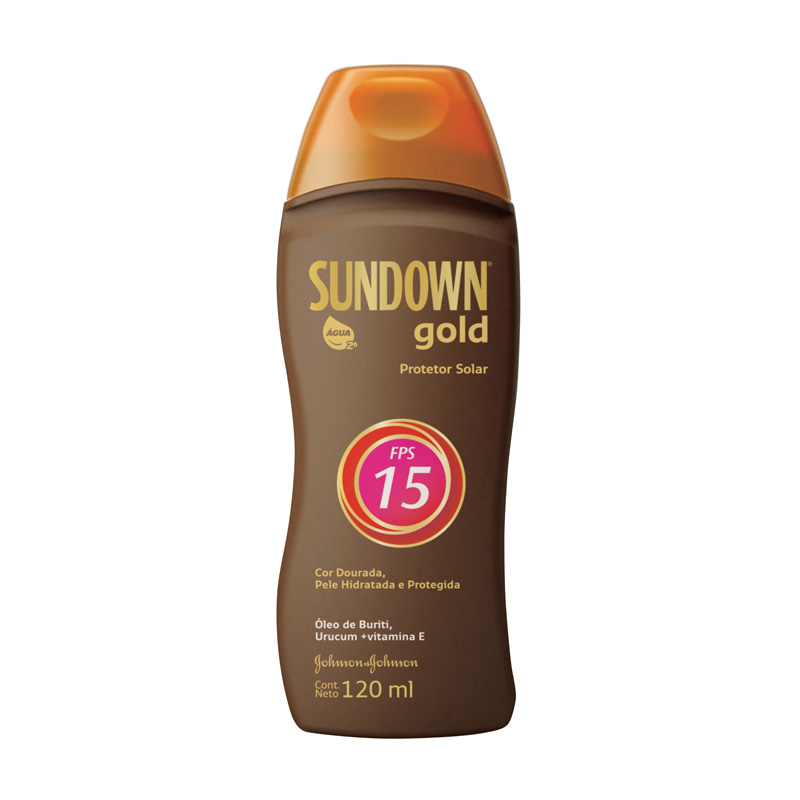 Sundown Gold FPS 15, R$ 18,89: com buriti e urucum na fórmula, é uma loção oil free, com resistência prolongada à água. Sundown 0800-7036363