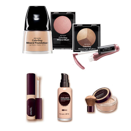 Maquiagem Mineral Revlon e Maybelline. Preços variados