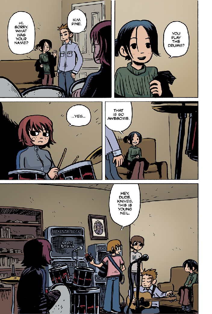 Primeiras páginas divulgadas da versão colorida de Scott Pilgrim #1