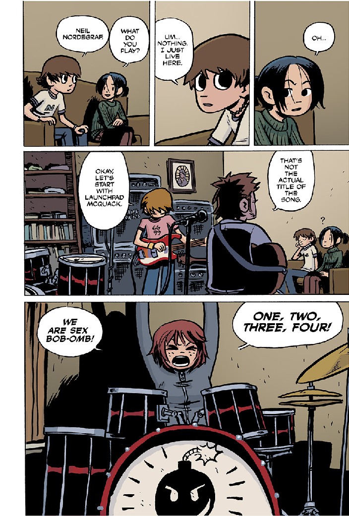 Primeiras páginas divulgadas da versão colorida de Scott Pilgrim #1