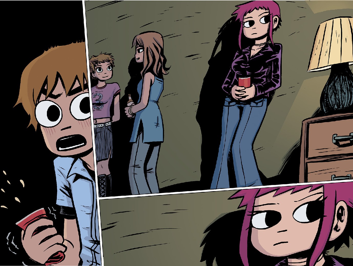 Primeiras páginas divulgadas da versão colorida de Scott Pilgrim #1