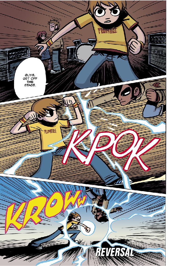 Primeiras páginas divulgadas da versão colorida de Scott Pilgrim #1