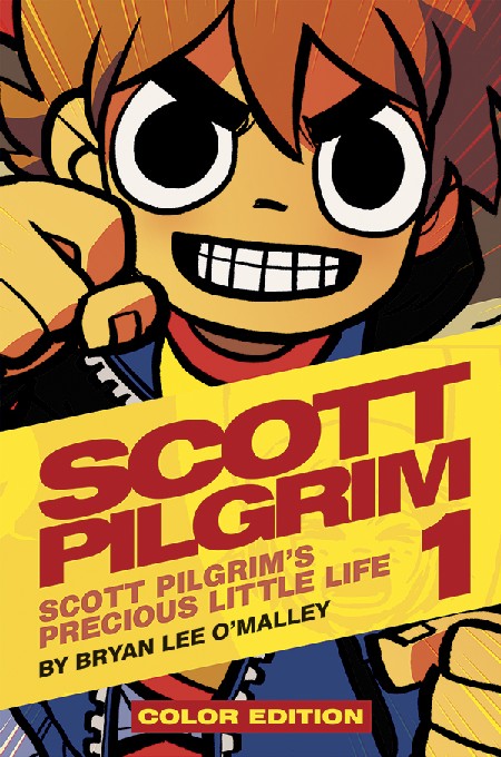 Capa da versão colorida de Scott Pilgrim #1