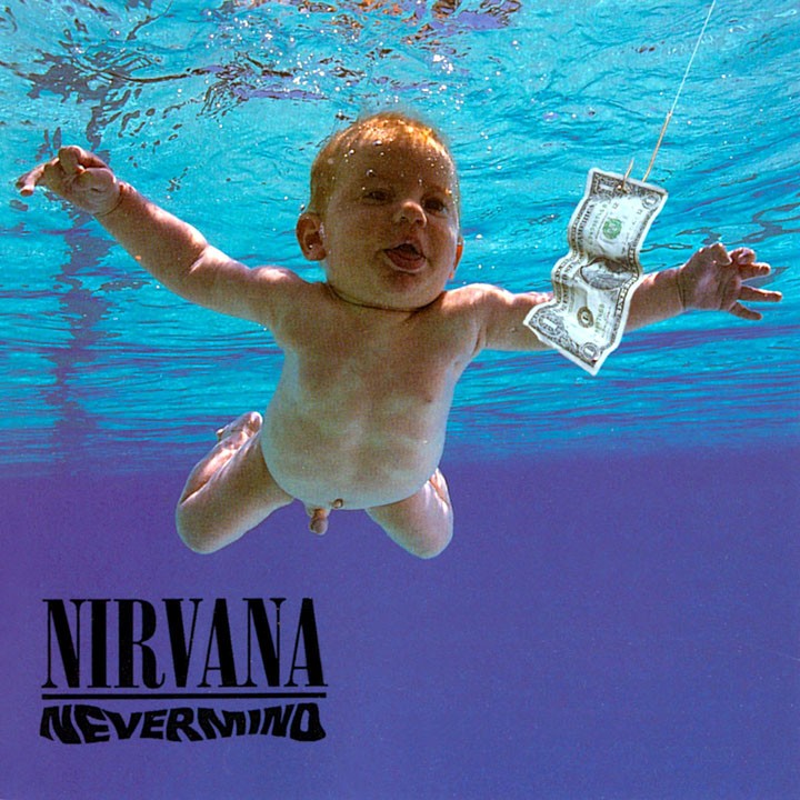 Nirvana - Nevermind: todo mundo já viu o pênis do jovem Spencer Elden, que posteriormente posou novamente para reproduzir a foto em diversas ocasiões. A mais famosa foi para a Revista Rolling Stone em 2009, em celebração ao aniversário de 18 anos do álbum