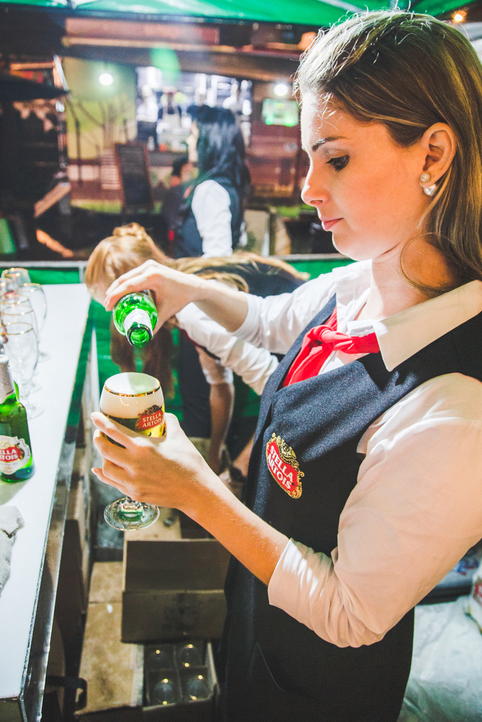 Ação da Stella brindou com os convidados da festa