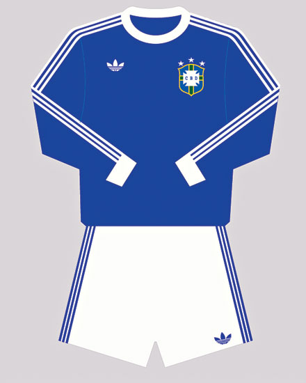 1979 - Uniforme reserva de mangas compridas usado na Copa da Argentina