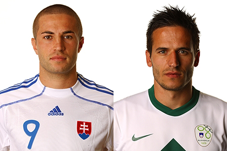 Stanislav Sestak, da Eslováquia, e Zlatan Ljubijankic, da Eslovênia, podem ser chamados apenas de bonitos, ok? Já que os nomes são bem complicados...
