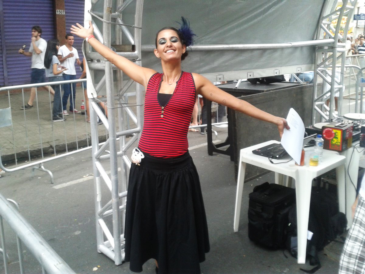 A DJ Palomita, apresentadora do festival