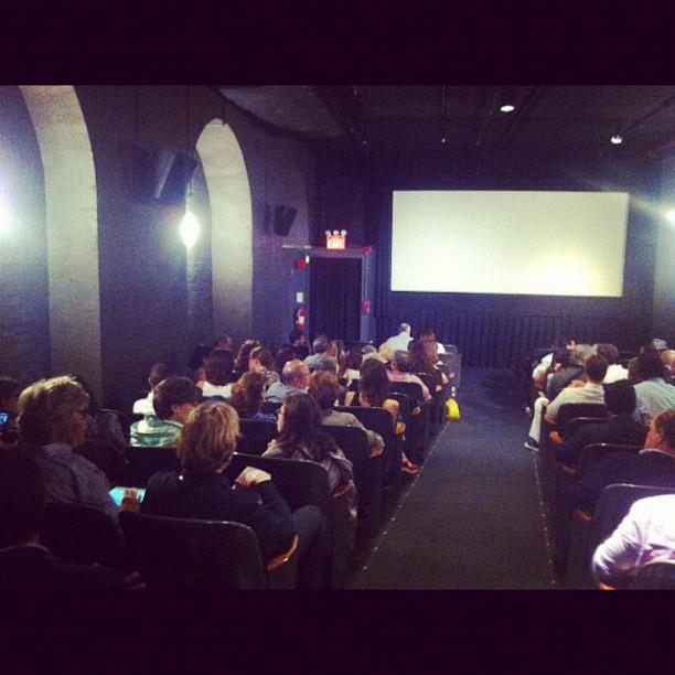 Sala do Tribeca Cinema em NY pronto para a Sessão exclusiva de Xingu. Mais uma ação do Trip Transformadores
