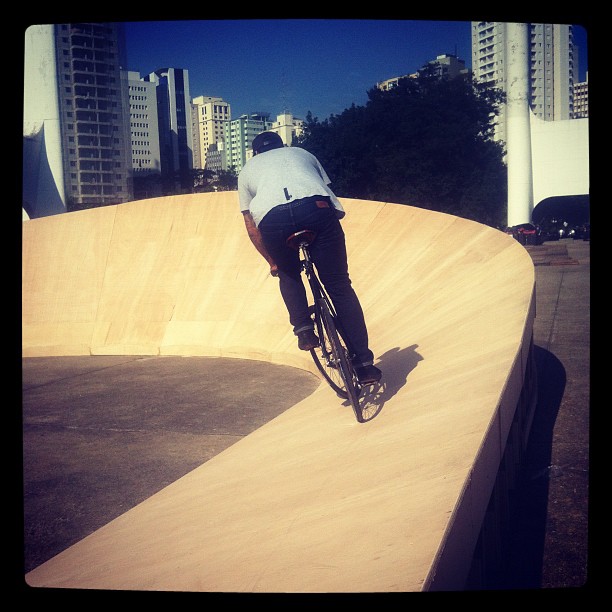 A montagem do Minidrome para a Virada Esportiva 2012