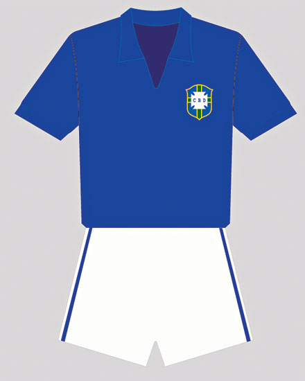 1958 ? O Brasil conquista sua primeira Copa, na Suécia, com o uniforme reserva