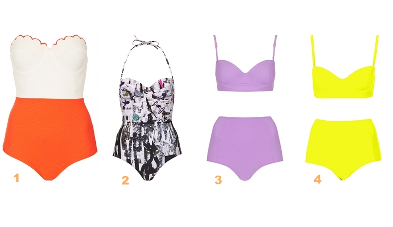 1Tomato and Cream TOPSHOP R$189 / 2 TOPSHOP R$179 / 3 Lilac TOPSHOP R$149 / 4 Lime Longline TOPSHOP R$139