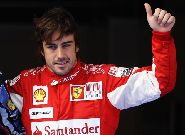 O piloto Fernando Alonso segurou os polegares em US$ 13 milhões