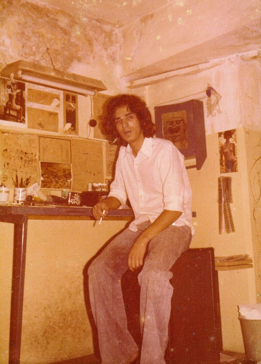 no primeiro estúdio, numa garagem da Casa Verde, em 1973