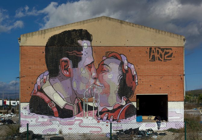 O trabalho do street artist espanhol ARYZ