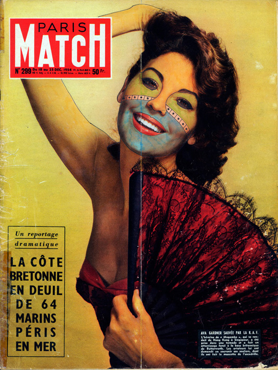 Ava Gardner, mais colorida na capa da Paris Match