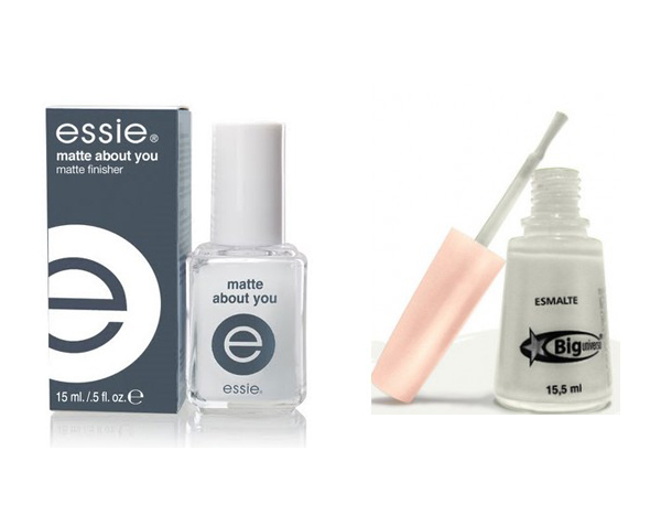 Bases para acabamento fosco da Essie e Big Universo