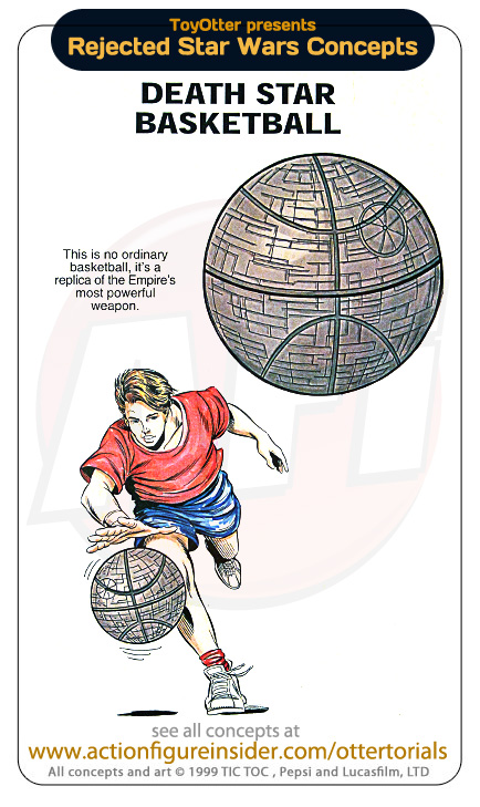 Bola de basquete igual à Estrela da Morte