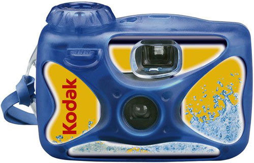 Câmera da Kodak que resite à água - Ultra Aquatic - Dá pra usar em profundidades de até 15m. De uso único - (preço sob consulta)