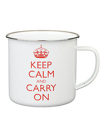 Caneca Keep Calm and Carry On - Na The Berry Tea
