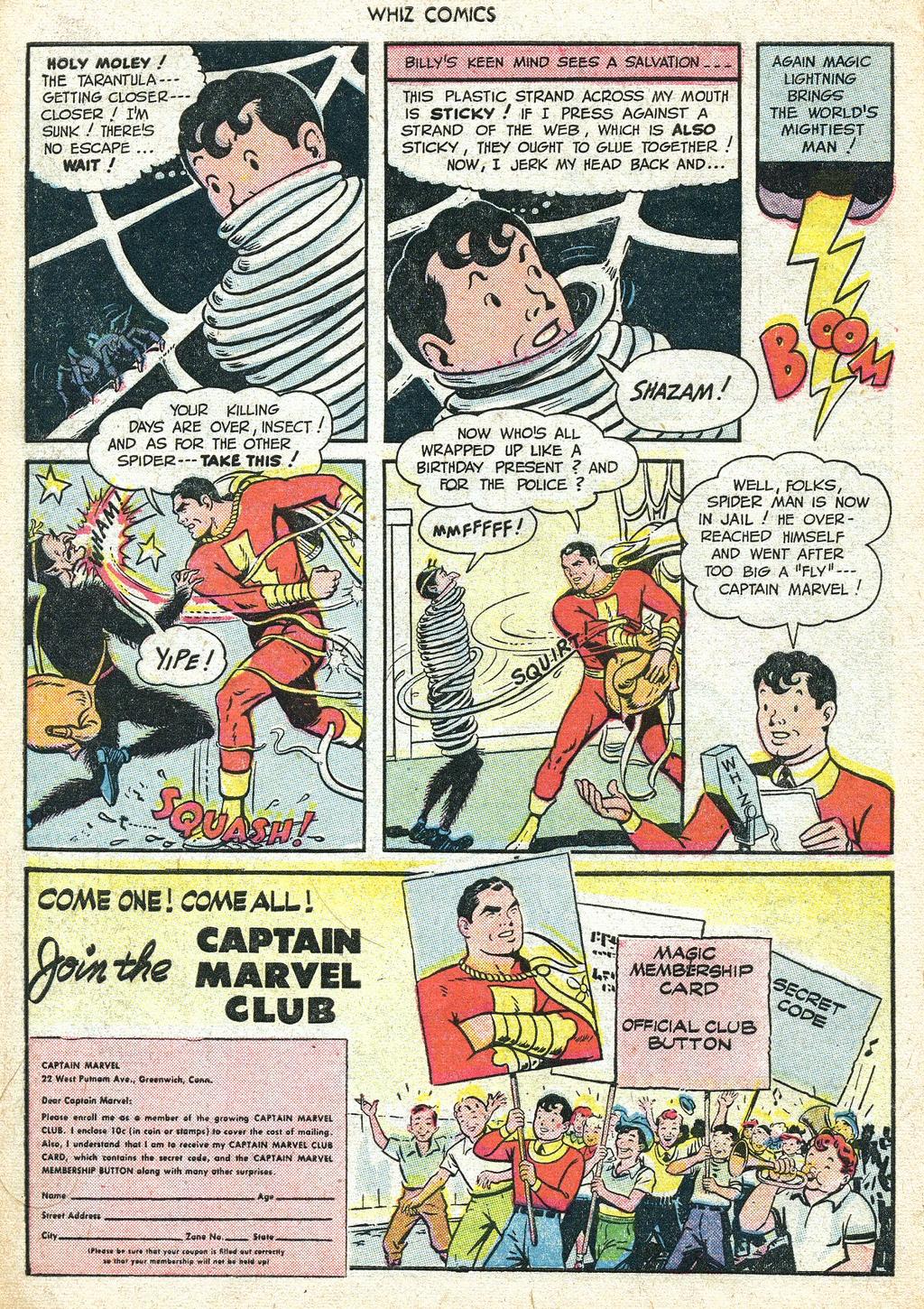 O Homem Aranha original enfrenta o Capitão Marvel
