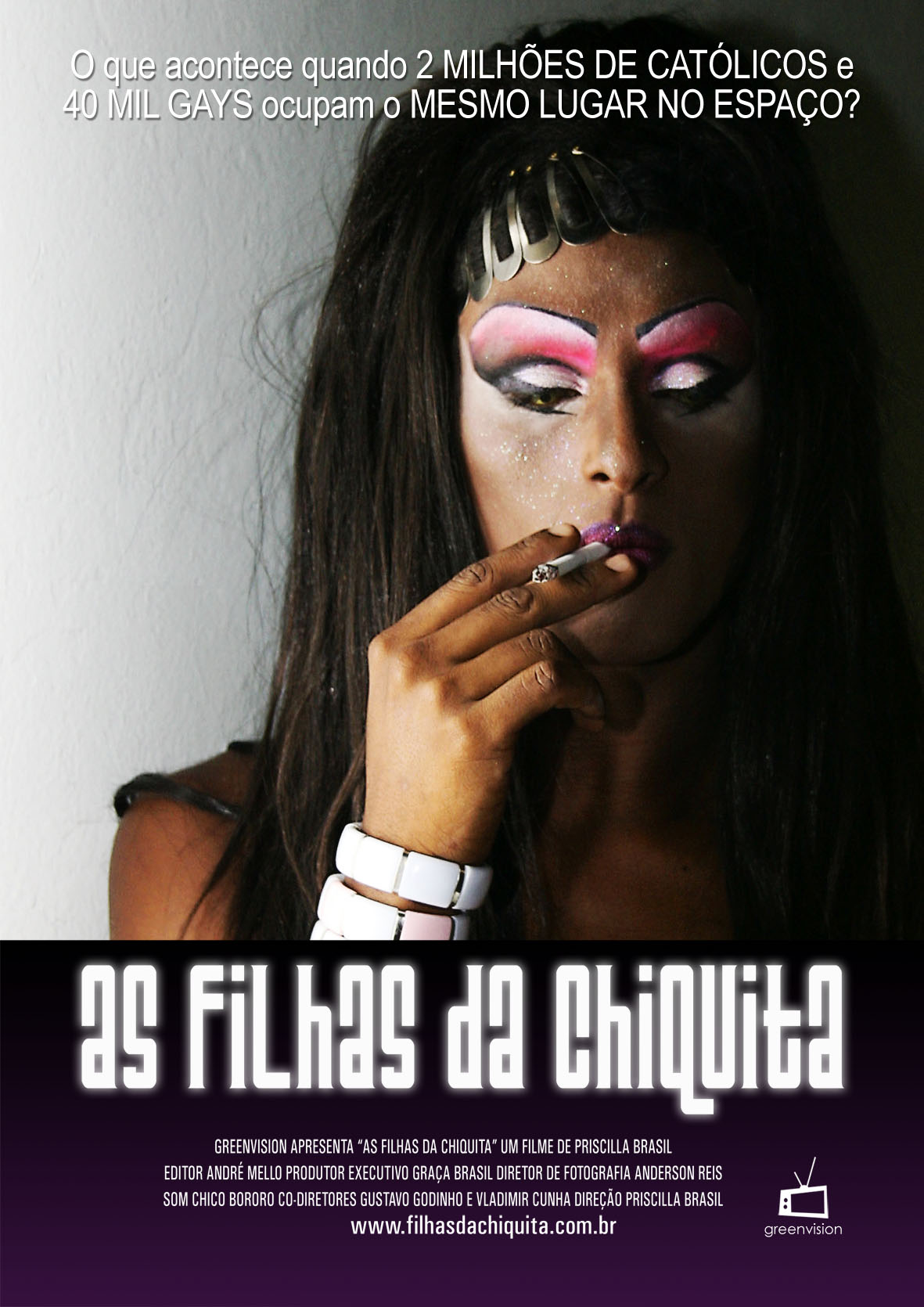 Poster de divulgação do documentário sobre a festa Filhas de Chiquita