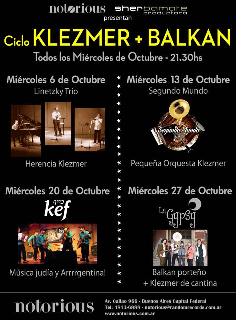 Ciclo de música balcânica e klezmer