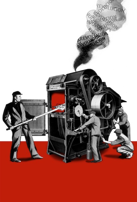 Ilustrações da nova versão espanhola do Manifesto Comunista