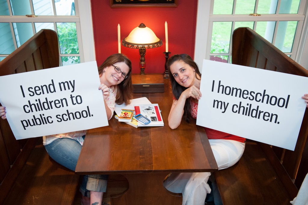 Eu mandei meus filhos para a escola pública / Eu educo meus filhos em casa