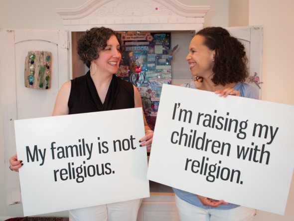 Minha família não é religiosa / Estou criando meus filhos com religião