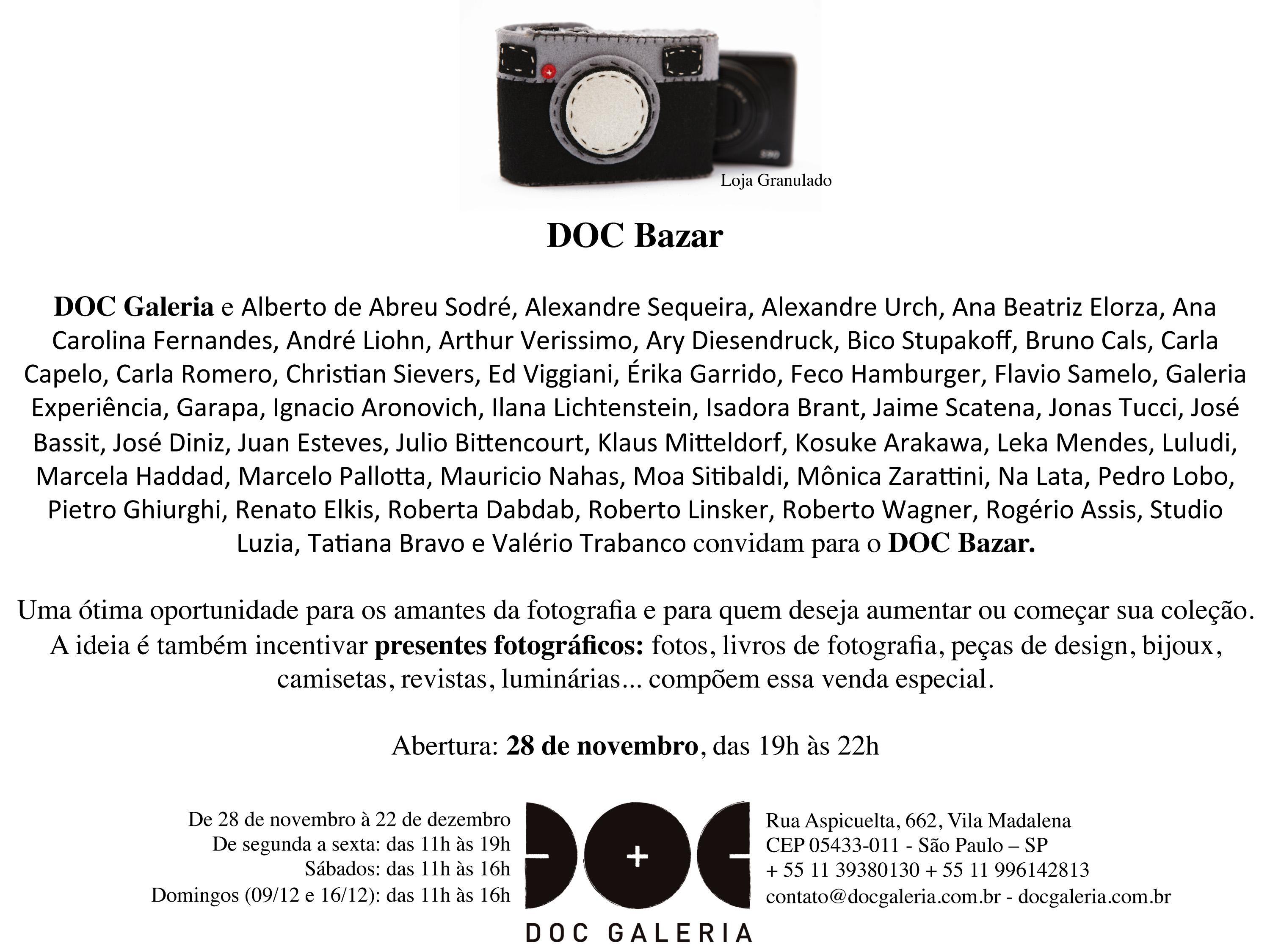 Convite do DOC Bazar