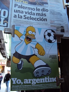 Homer Simpson é argentiníssimo