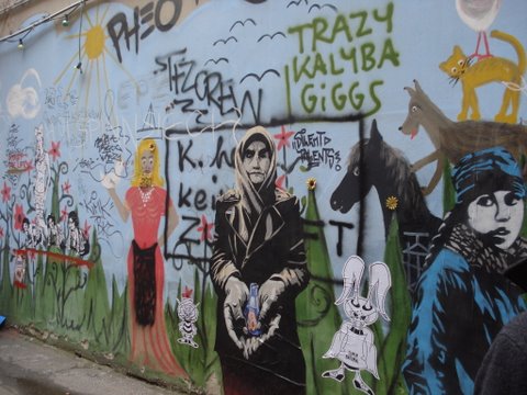 Graffiti nas ruas de Berlim