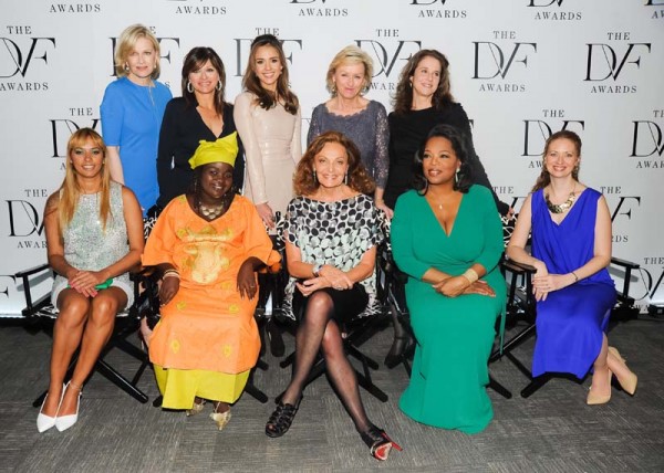 Panmela e as premiadas do DVF Awards, incluindo Oprah Winfrey