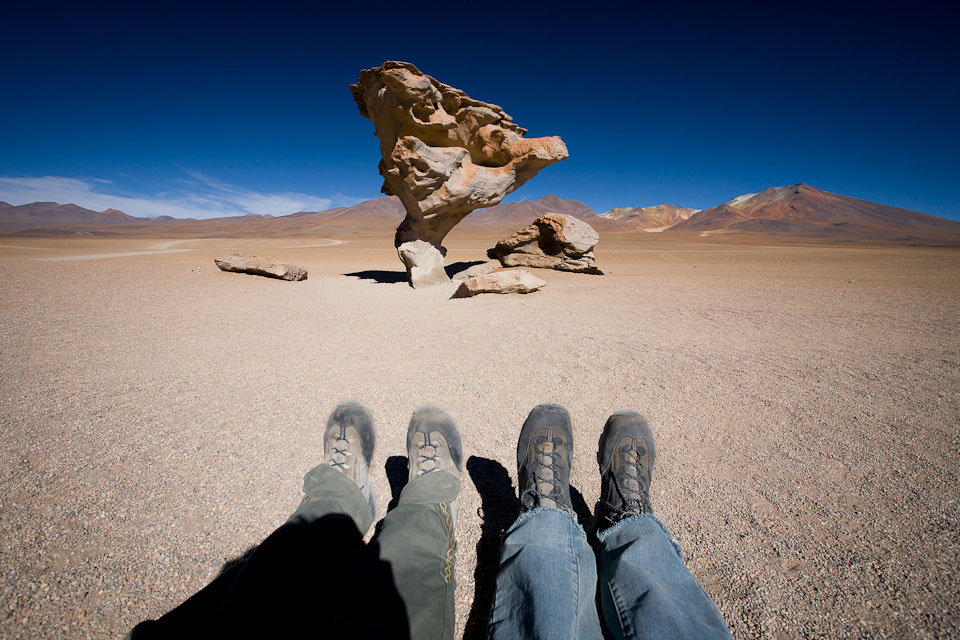 feet first -Bolívia