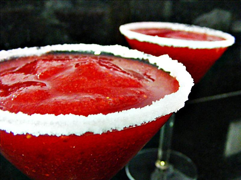 Frozen Margarita de frutas vermelhas e cranberry