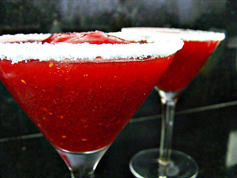 Frozen Margarita de frutas vermelhas e cranberry
