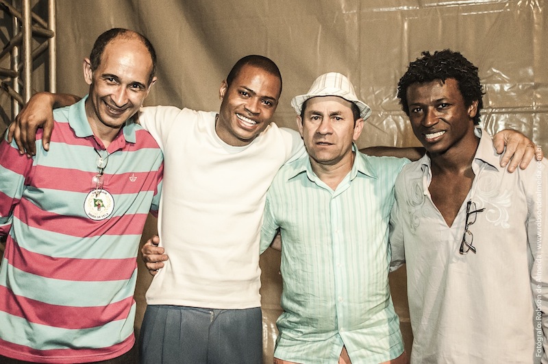 Fundadores do Samba da Vela: Paquera, Maurílio, Chapinha e Magnu