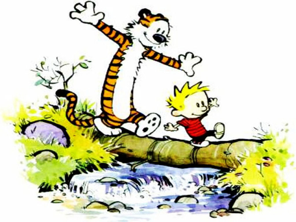 Haroldo - Calvin & Haroldo: Bill Watterson passou dez anos desenhando diariamente as aventuras do pequeno e inquieto menino e seu tigre de pelúcia. Na imaginação de Calvin, Haroldo ganhava contornos antropomórficos e participava como se estivesse vivo em todos os momentos da vida do menino