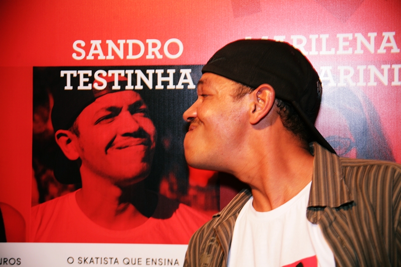 O skatista Sandro Testinha, um dos homenageados de 2013