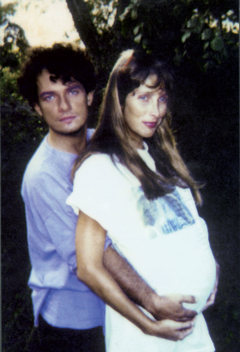 Em 1989, grávida de Clarice, filha de João