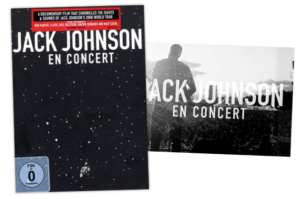 O DVD do Jack Johnson: En Concert traz melhores momentos de sua última turnê européia. R$ 26 + frete