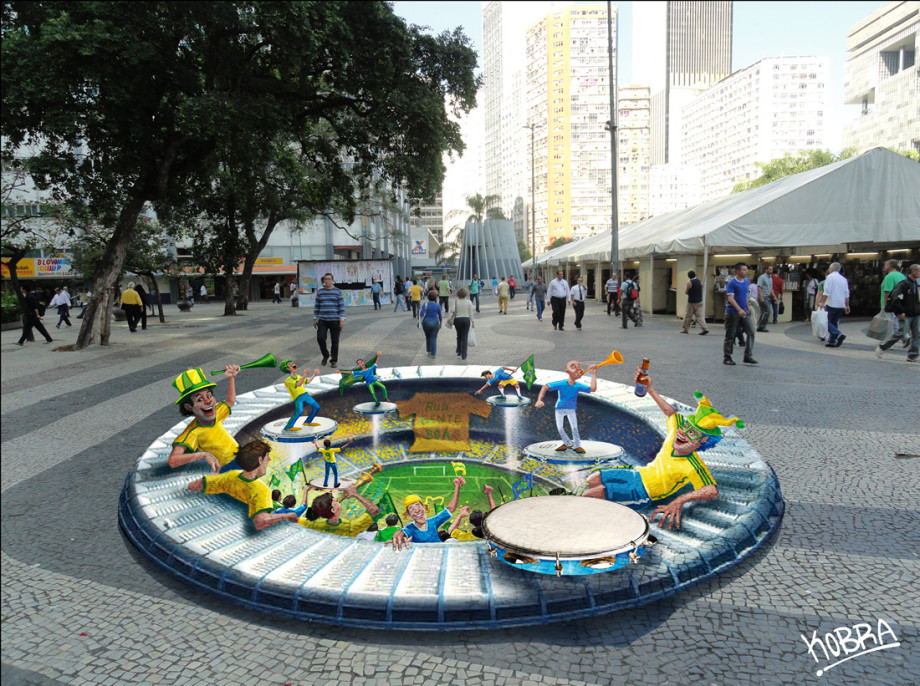 3D de Kobra no Rio de Janeiro