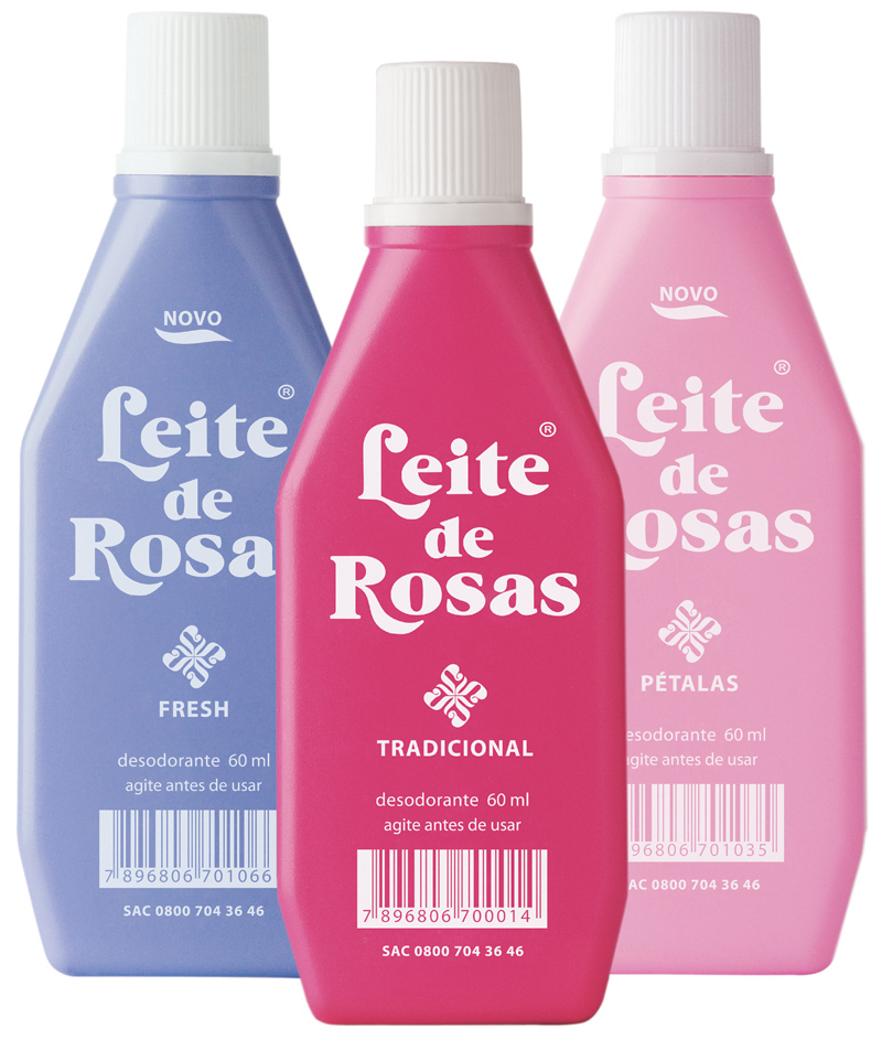 1) Apesar de a indústria já ter inventado desodorante em spray, gosto mesmo é do velho Leite de Rosas [risos]