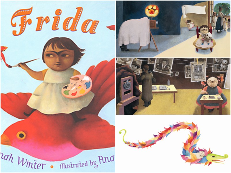 Livro infantil Frida - Ilustrado por Ana Juan e escrito por Jonah Winter - na Cosac Naify R$37